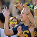Michigan fans cheer in the second quarter at Michigan Stadium on Saturday. Melanie Maxwell I AnnArbor.com